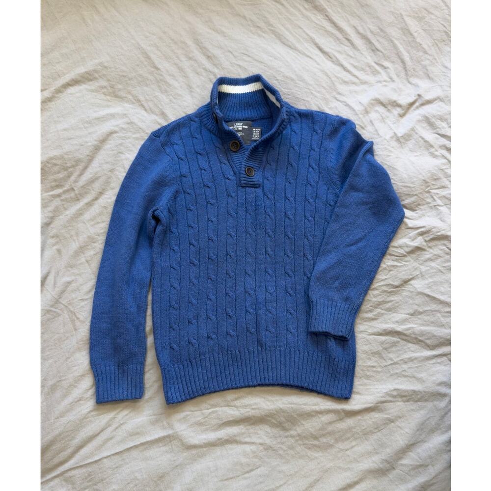 H&M LOGG Long Sleeve Buttoned Blue Youth Sweater‎